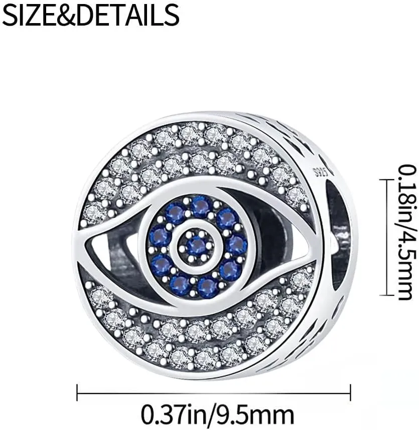 925 Sterling Silver Charms for Bracelets Necklaces 5A Cubic Zirconia Beads Charms Dangle Pendant,Jewelry Beads Gifts for Women