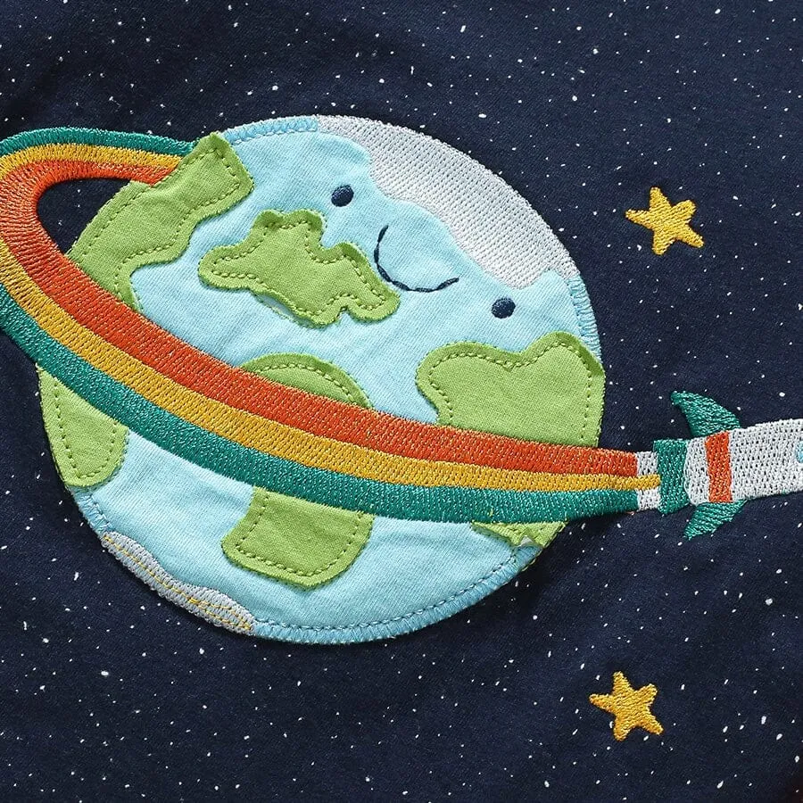 Cartoon Planet Long Sleeve Top