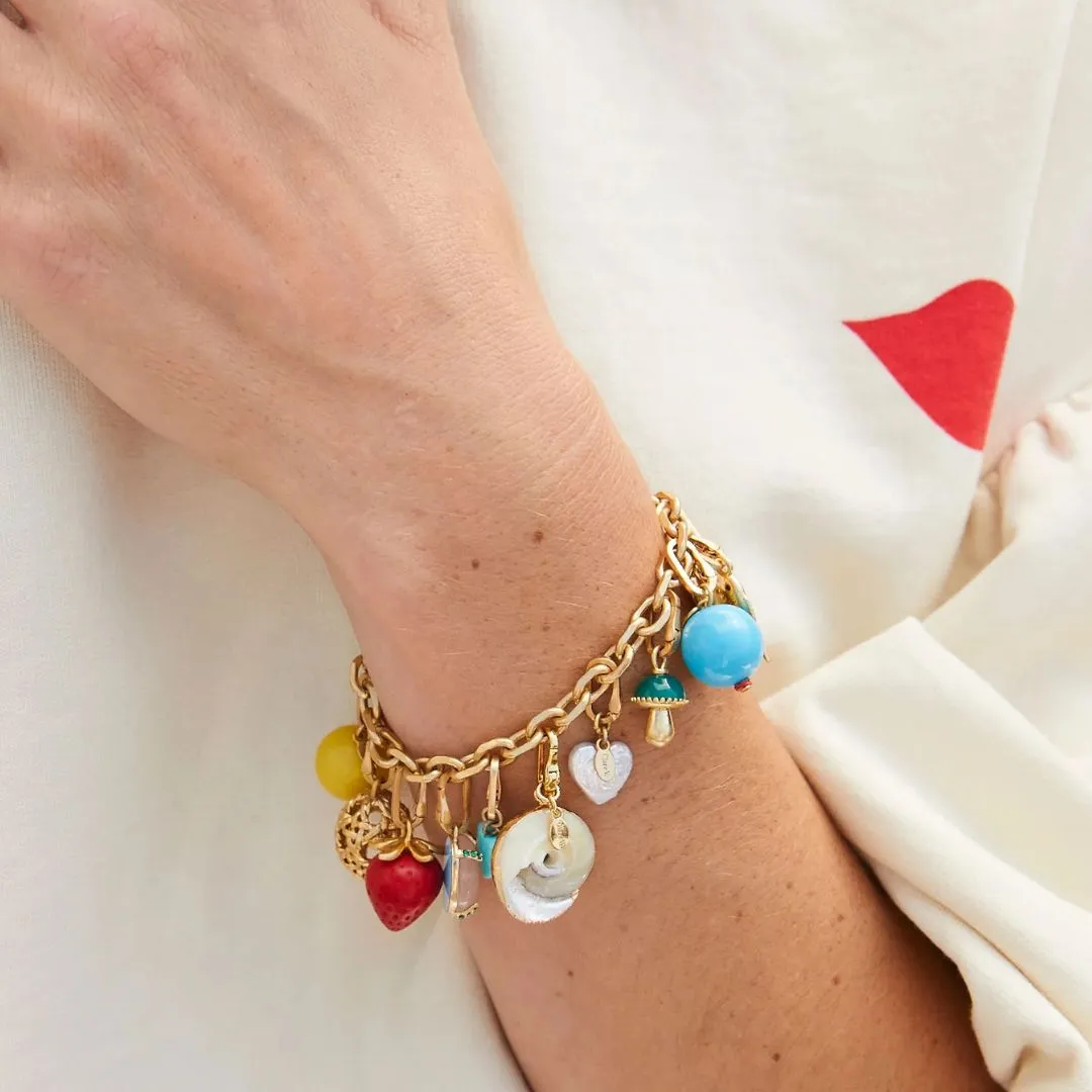 Charm Chain Bracelet (Vintage Gold)