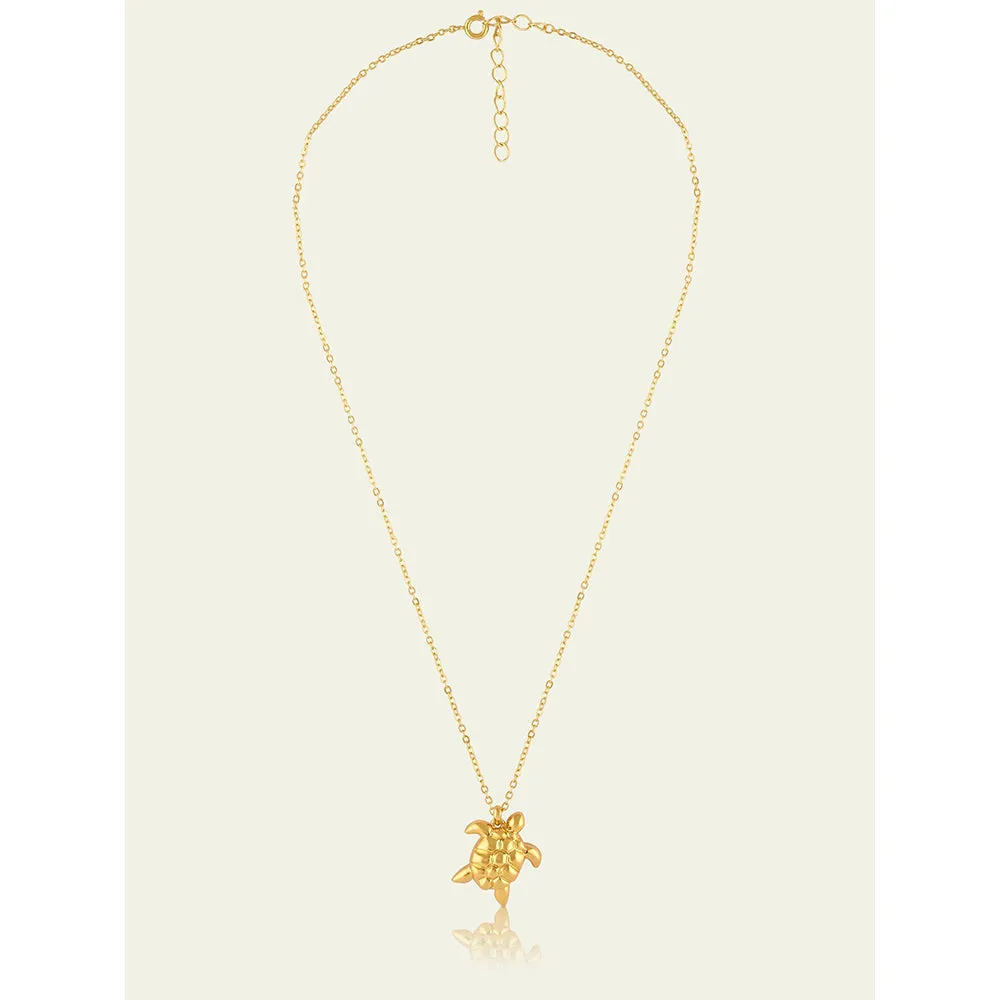 Isharya Gold Star Necklace In 18Kt Gold Plated
