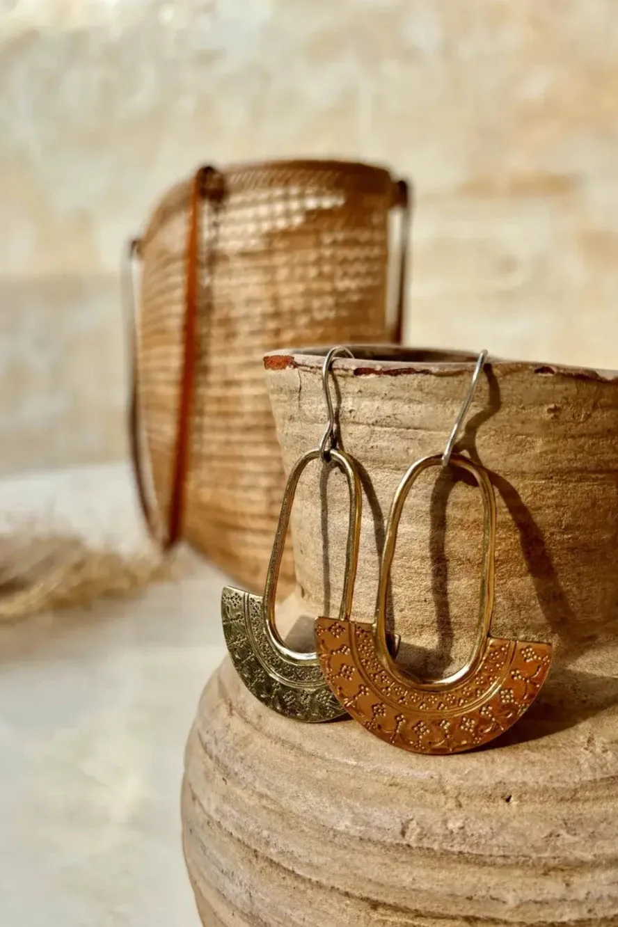 Khani Brass or Silver Earrings