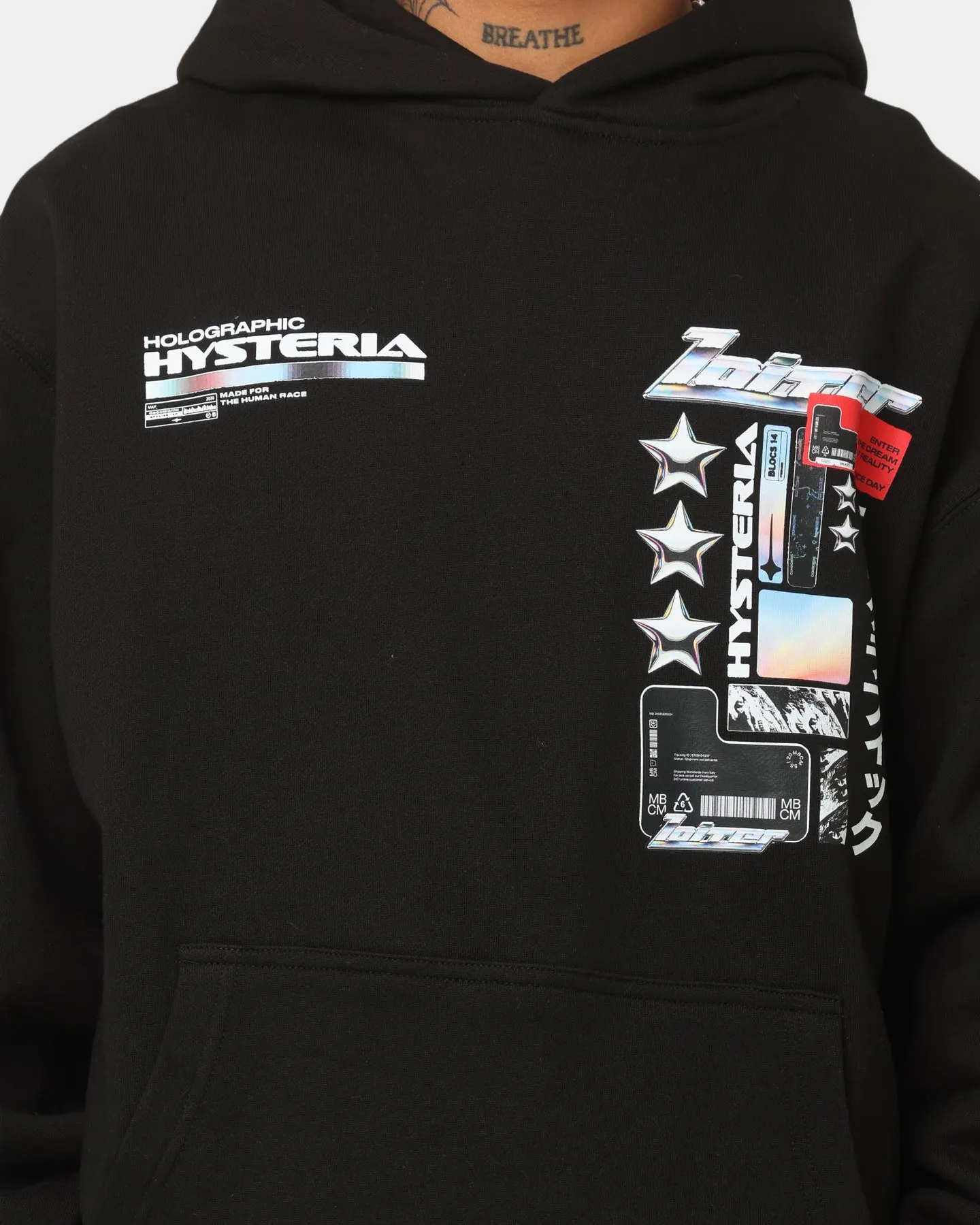 Loiter Constellation Hoodie Black