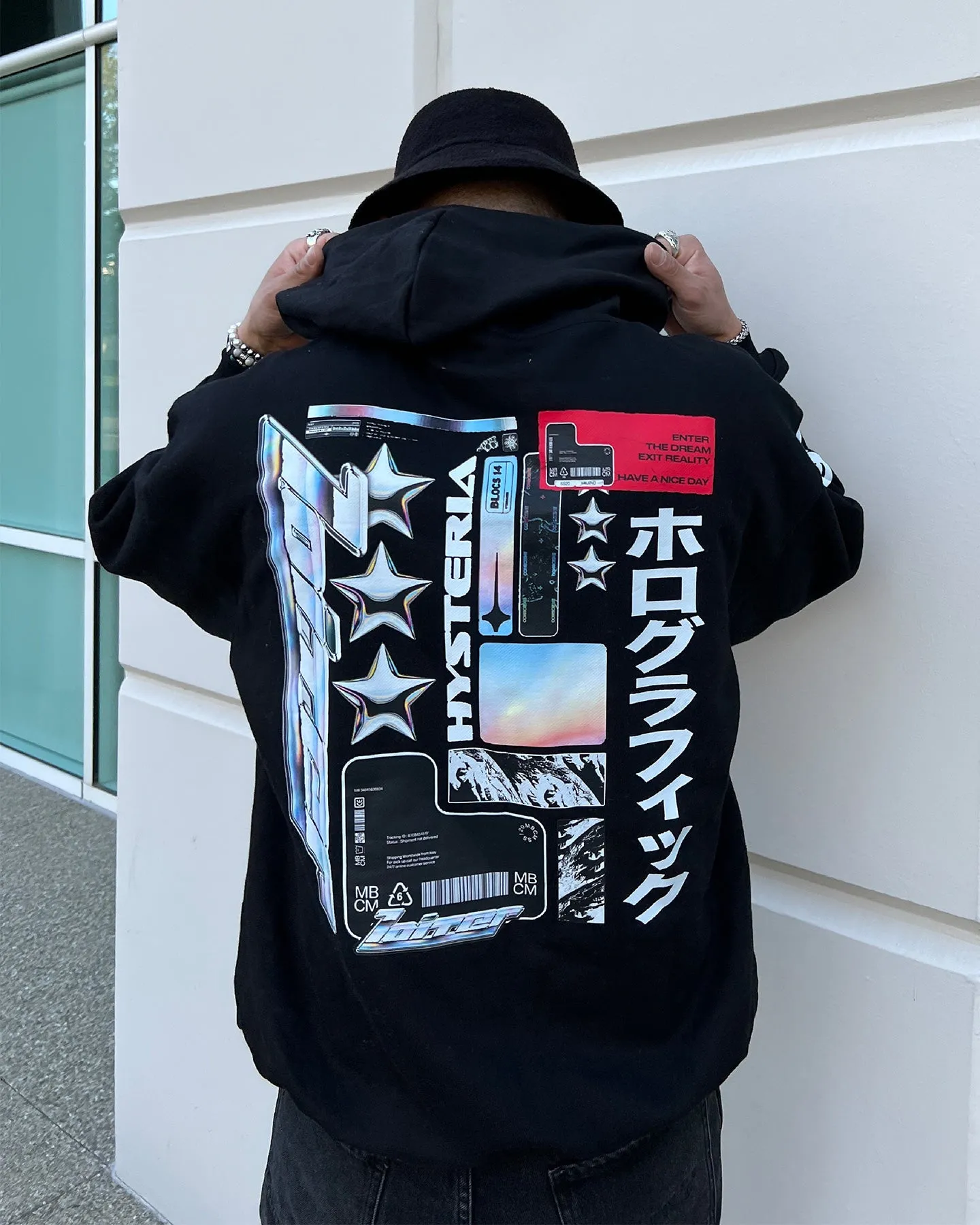 Loiter Constellation Hoodie Black