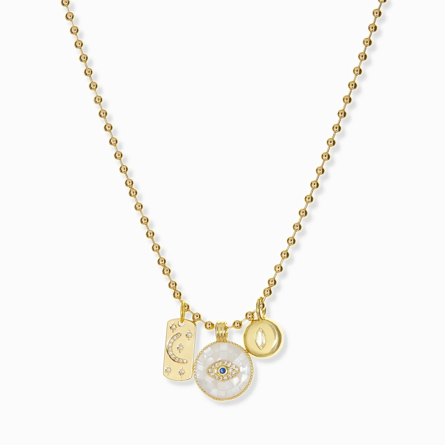 Marilyn Eye Charm Necklace