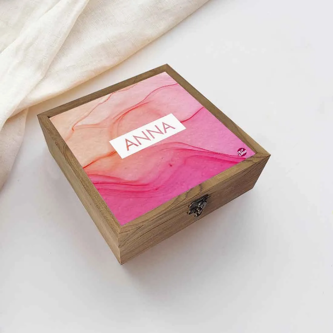 Personalized Jewellery Holder Box for Women - Watercolor