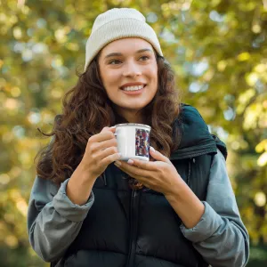 'Planet Wreath' Enamel Mug