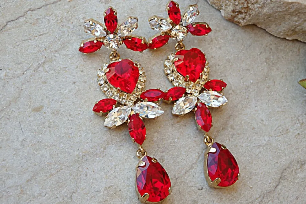 Rebeka heart earrings