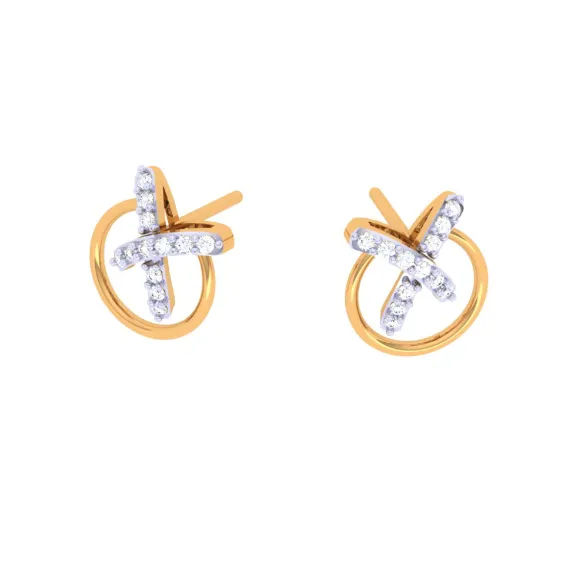 Round Cute And Unique Latest Design Of Gold Earrings