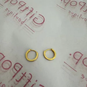 Sterling Silver Huggies - Gold ( SEE ALSO MIX/MATCH CHARMS )