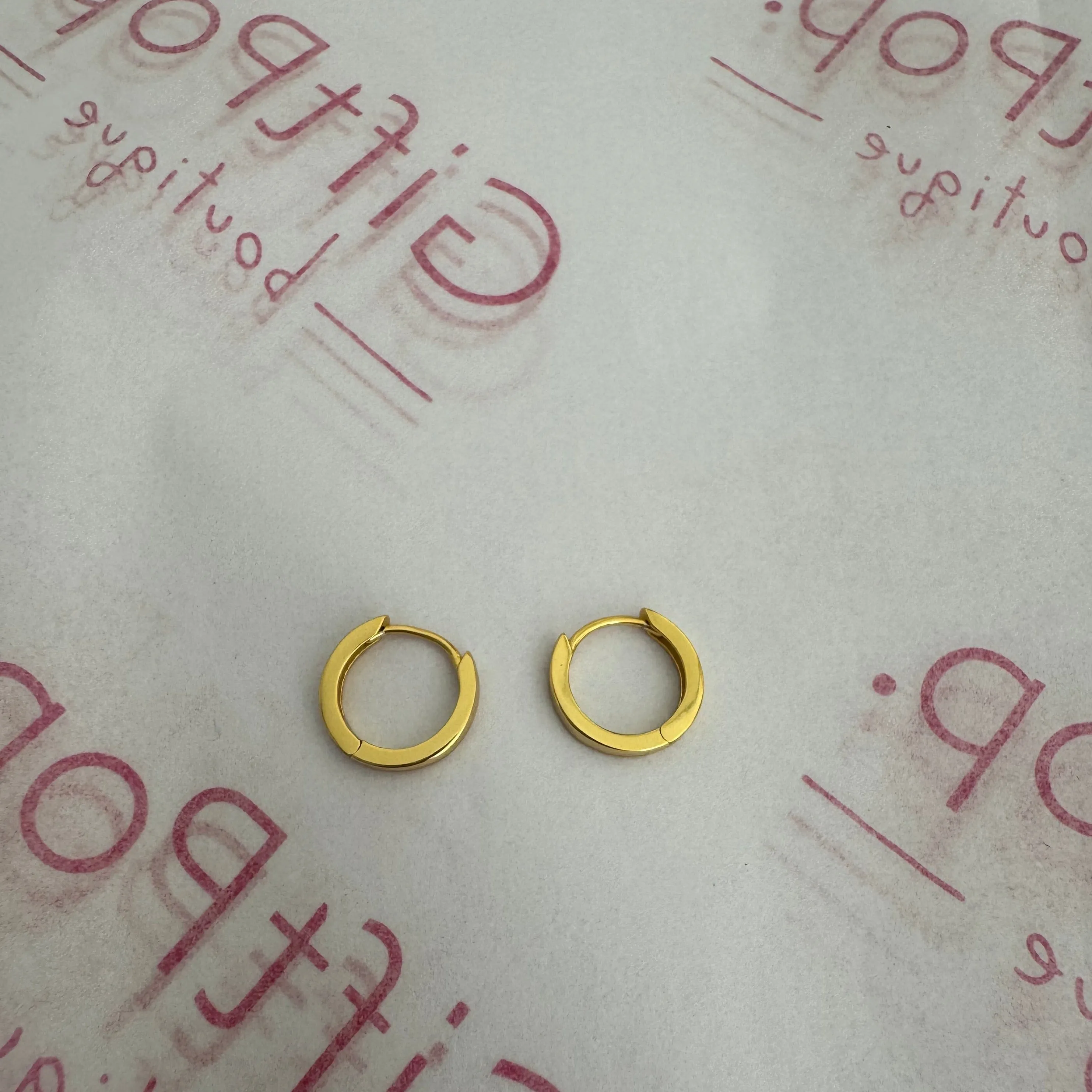 Sterling Silver Huggies - Gold ( SEE ALSO MIX/MATCH CHARMS )