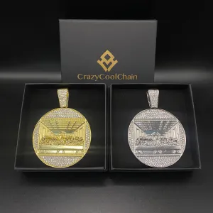 The Last Supper Pendant Gold   Silver Combo（2 pendants   2 Chains)