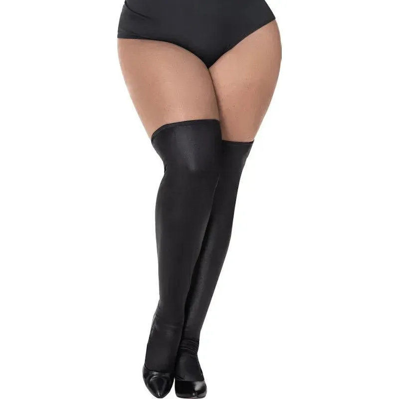 Thigh Highs Vinyl Gloss Black