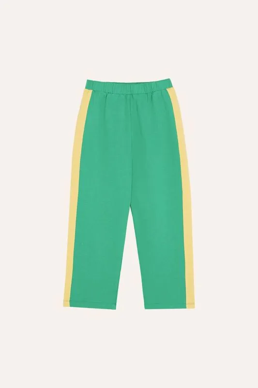 Yellow Bands Pants in Green